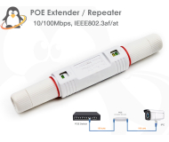 POE Extender / Repeater ตัวขยาย POE ระยะ 100 เมตร (กันน้ำ)